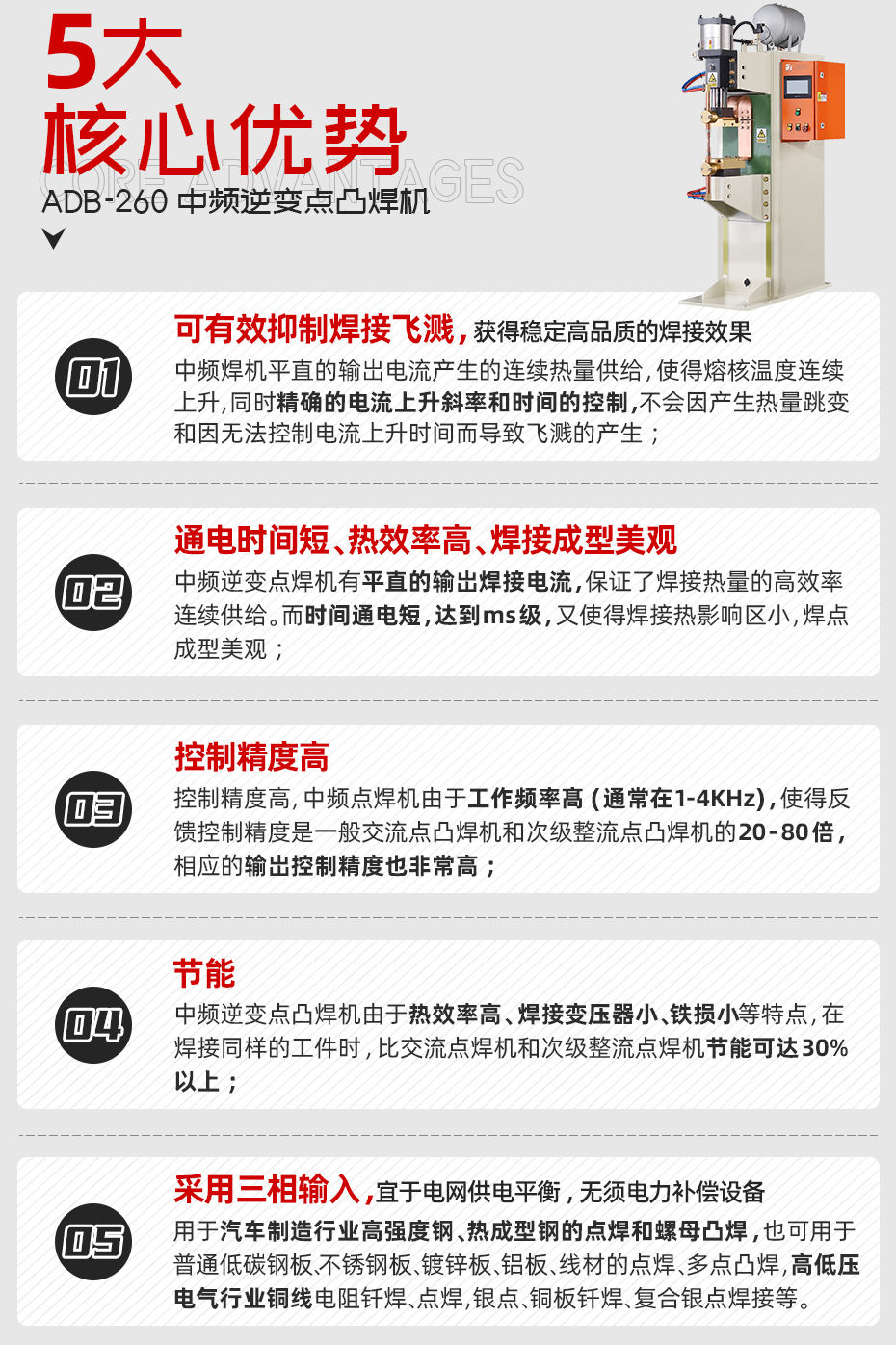 ADB-260中頻逆變點茄子视频APP免费看核心優勢